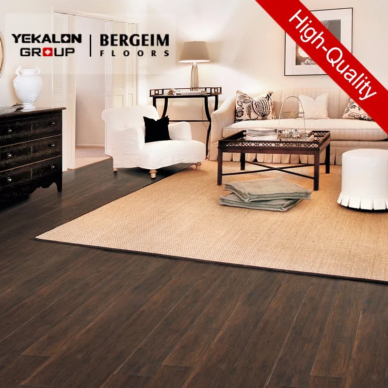 Bergeim Floors Strandwoven Bamboo Flooring Black Natural Bamboo Plywood