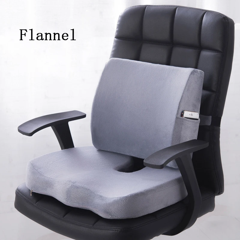 2022 Custom Printing Chair Massage Seat Cushion Memory Foam Funny Ergonomics Velvet Cushion Cover Gel Travel Office Seat Cushion