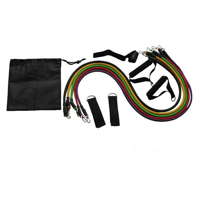 Newest wholesale promotion yoga accessories Latex Rope Fitness Exercise Chest Expand Wall Pulley Equipment