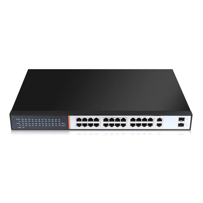 
2 Uplink 100Mbps Unmanaged 24 Ports PoE switch 