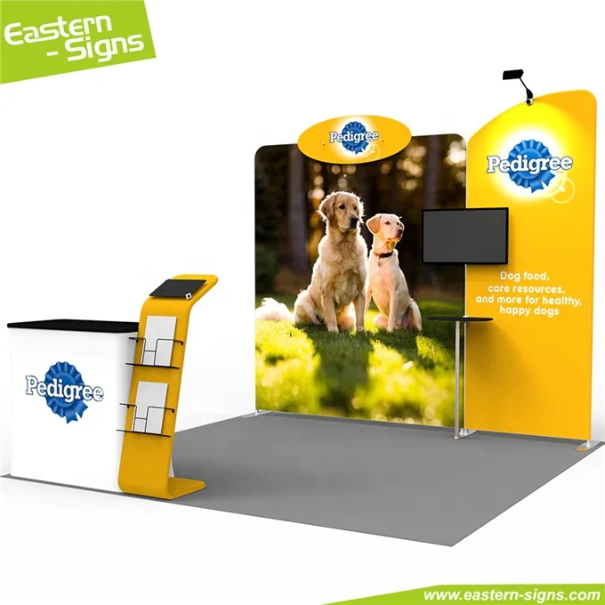 10ft Fabric Wall Aluminum Exhibition Booth Material China Exhibition Booth Design Exhibition Booth