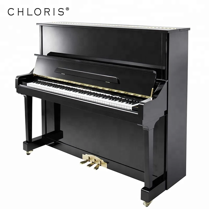 New 88 Keys Studio Piano Black Baby Vertical Piano factory Price, Ebony Polish HU-131E