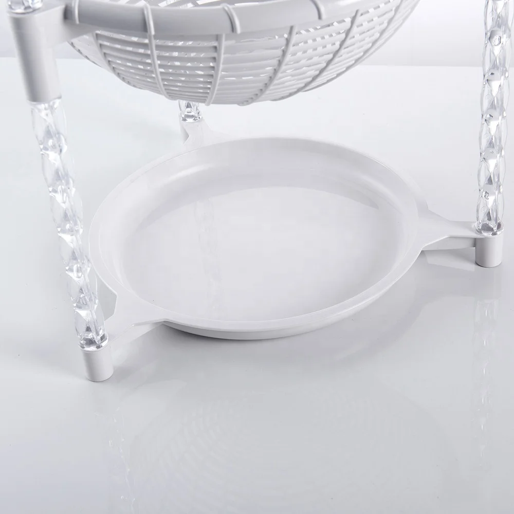 Kitchen Storage Rack Four Fruit Basket 4 Tier Plastic Shelf