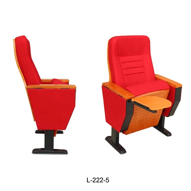 
High quality auditorium seat theater chair red fabric project auditorium chair and desks 