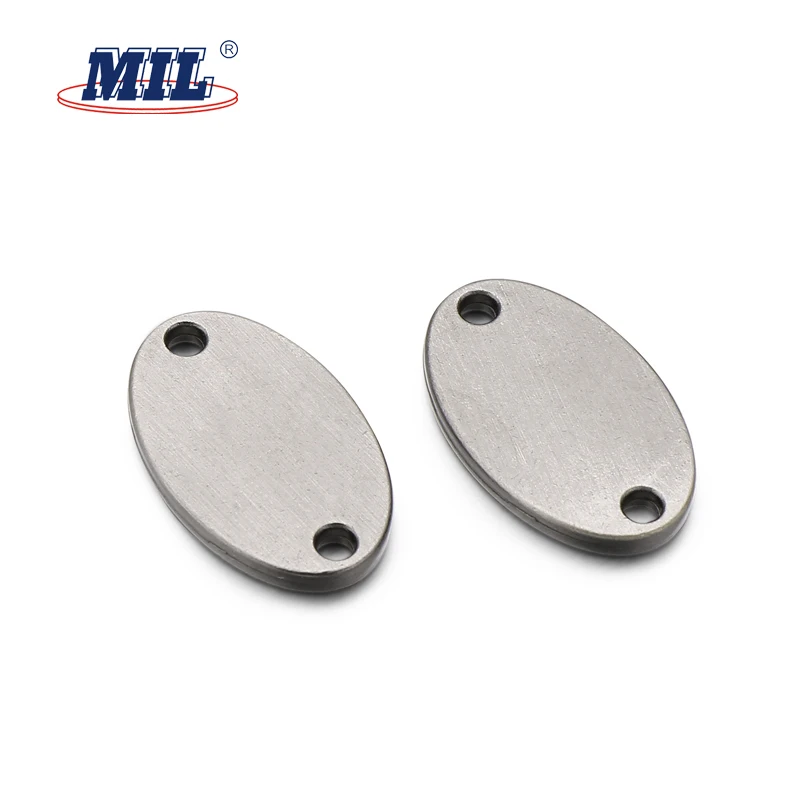 Custom High Quality 2 Hole Sew Clothing Metal Brand Logo Labels For Handbags