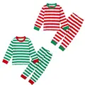 Baby Toddler Boys Girls Cotton Pajamas pjs T shirt Pants Set Sleepwear Size 2T 7