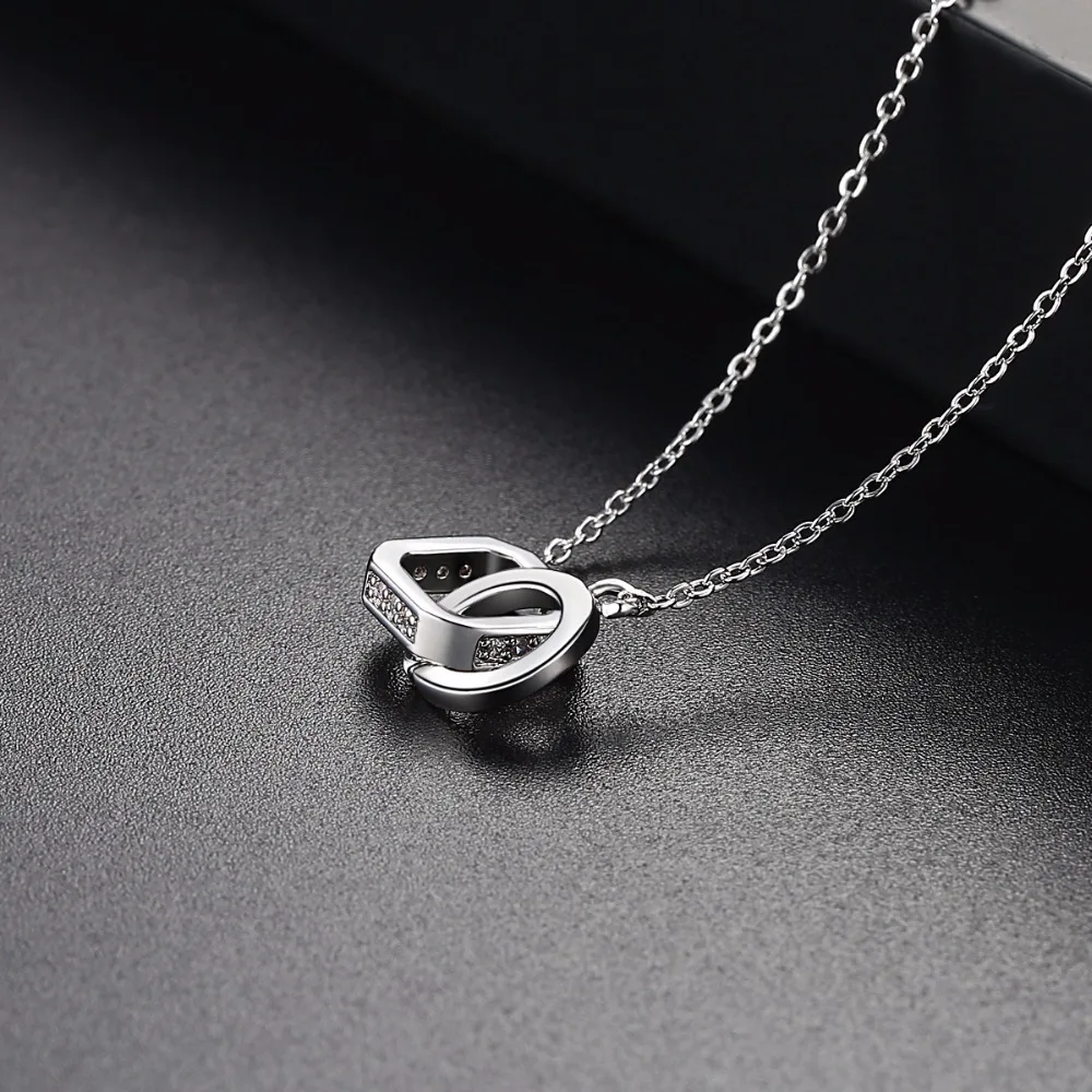 LUOTEEMI Cheap New Arrival Elegant Fashion Hollow Circles Twisted Round Choker Chain Necklace For Women Pendant Jewellery Femme