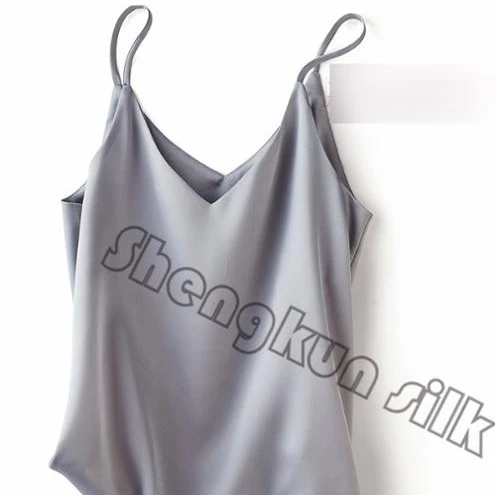 Женская шелковая блузка на бретельках, шелковая блузка без рукавов, рубашка на бретельках с мягкой тканью, одежда для сна, домашняя одежда