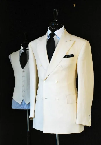 
Bespoke custom monogram made to measure Men Groomsmen Wedding Wool Men Suit with best Price 