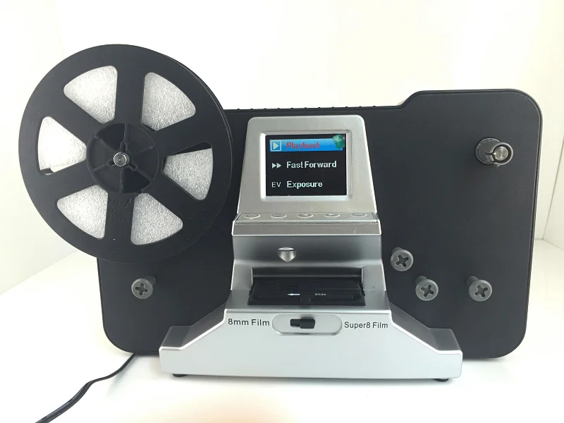 New 5"&3" Reel 8mm Rollfilm & Super8 Rollfilm Digital Film Converter Film Scanner with 2.4" Screen