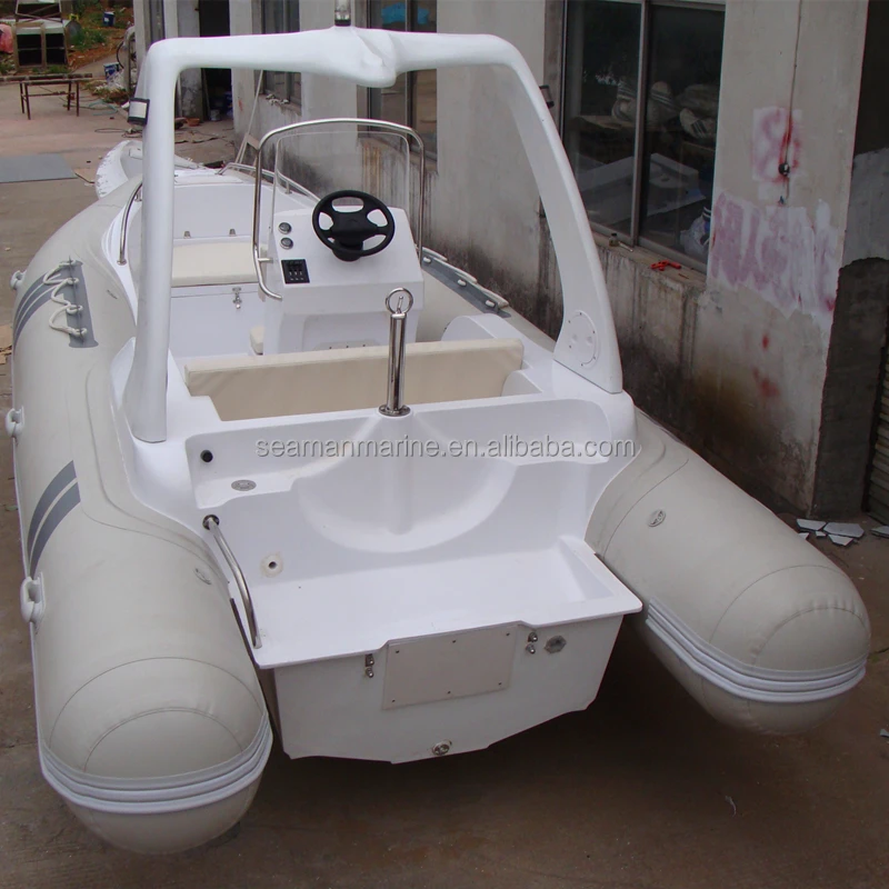 rigid inflatable rib boat 580cm with Hypalon or PVC high pressure air tube
