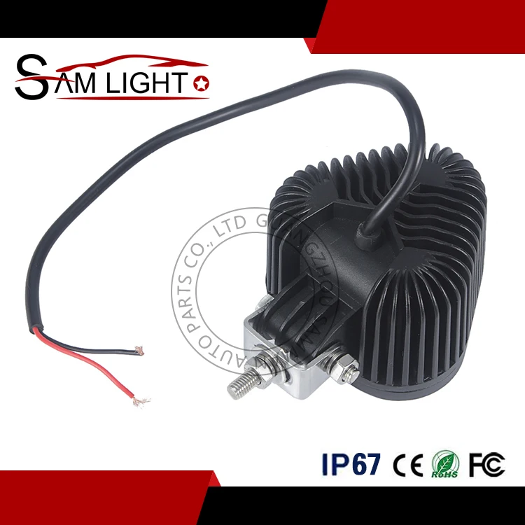 Новый 4-дюймовый желтый треугольная светодиодные прожекторы 12V 24V комбо пятно луча фары дальнего света водонепроницаемый IP68 Led Pod