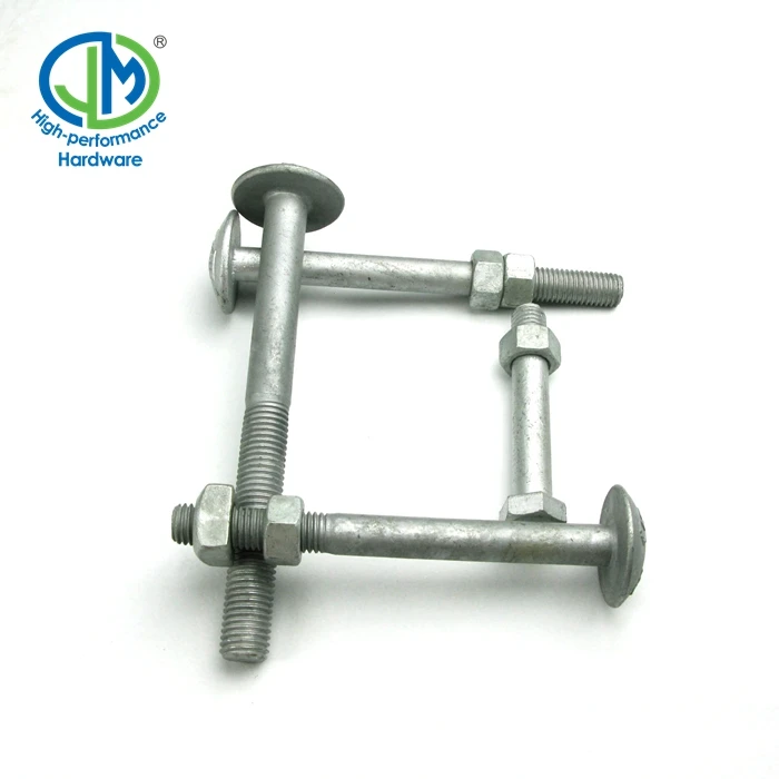 ASTM A394 Type O galvanized steel hex head tower bolts