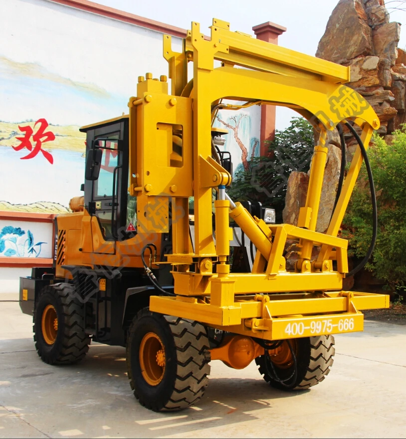 3meter length post 300mm diameter pile driving machine pile foundation construction hydraulic pile driver