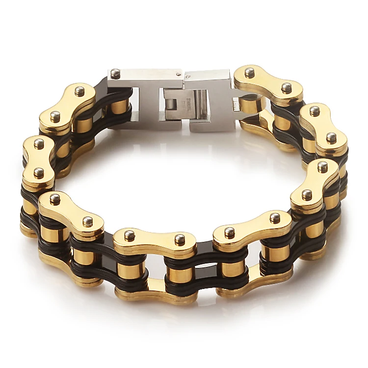 Cool Moto locomotive rider gift for men jewelry stainless steel bracelet