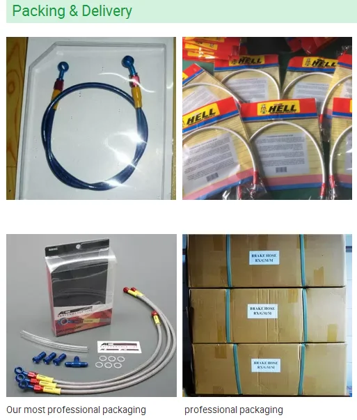 PU coated car spare part rear hydraulic brake fluid line hose ptfe stainless steel braided flexible an3 auto brake hose 1/8