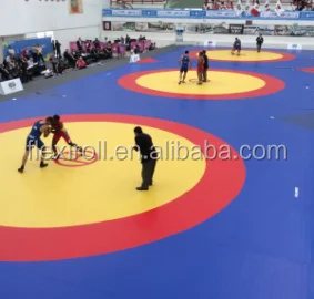 High quality Dollamur flexi roll UWW wrestling mat / Grappling Mat / Kickboxing Mat