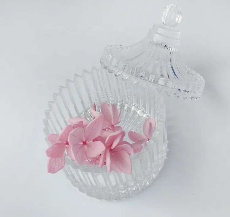 Transparent High White Sodalime Glass mini christmas candy jar