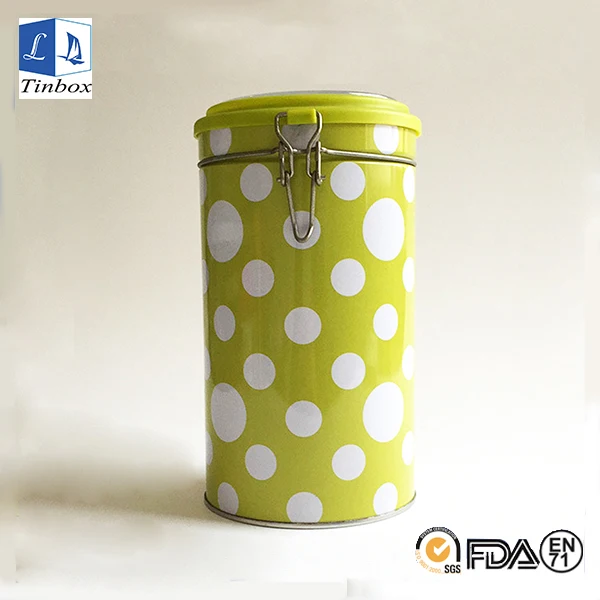 High Air Tightness Round antique coffee cans With Easy Open Lid Coffee Tin Can