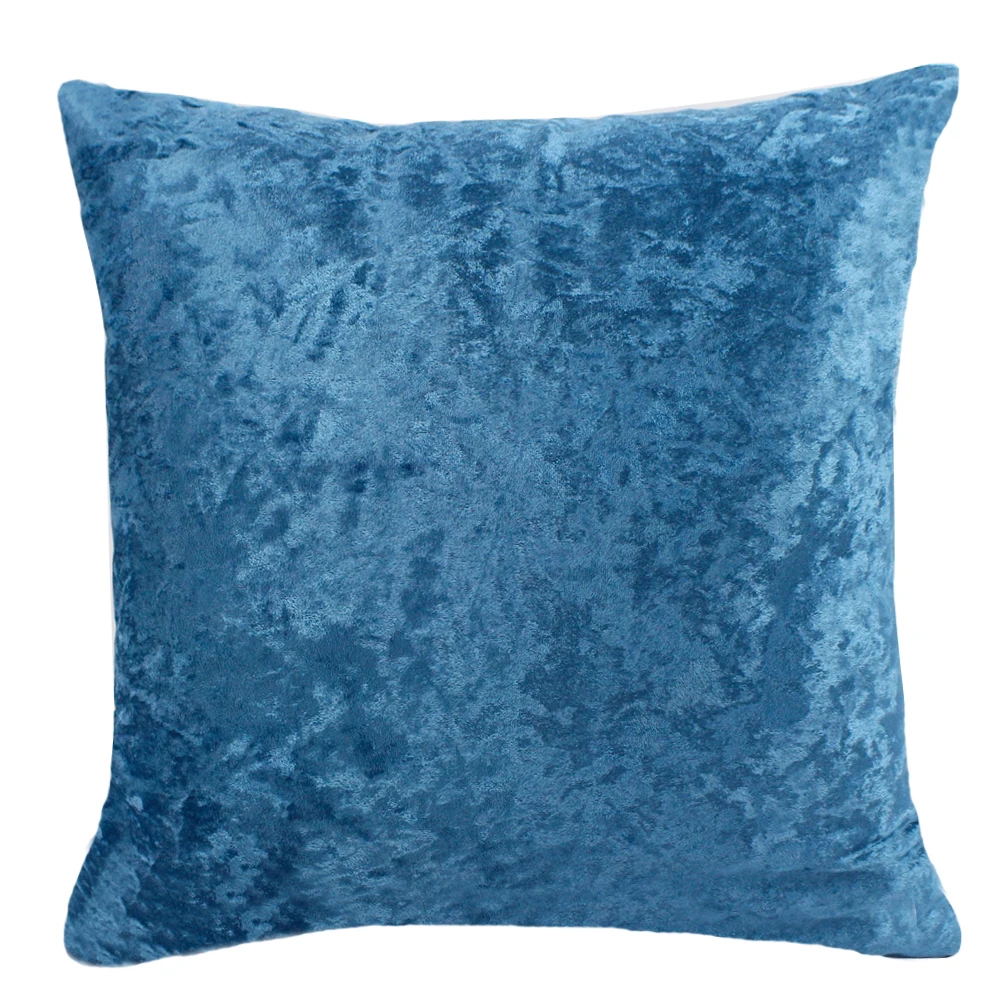 Wholesale crushed ice velvet european pillow case square fancy woven vintage home decor cushion covers