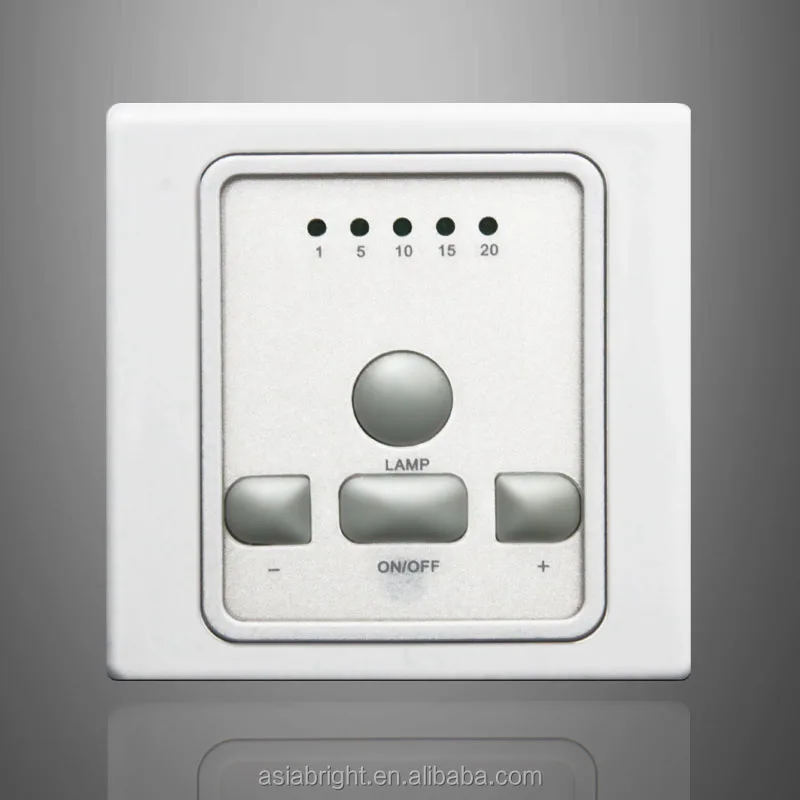 smart home appliance Keypad Ventilation Fan Speed and LightIng Control  switch with Timer HVAC controller