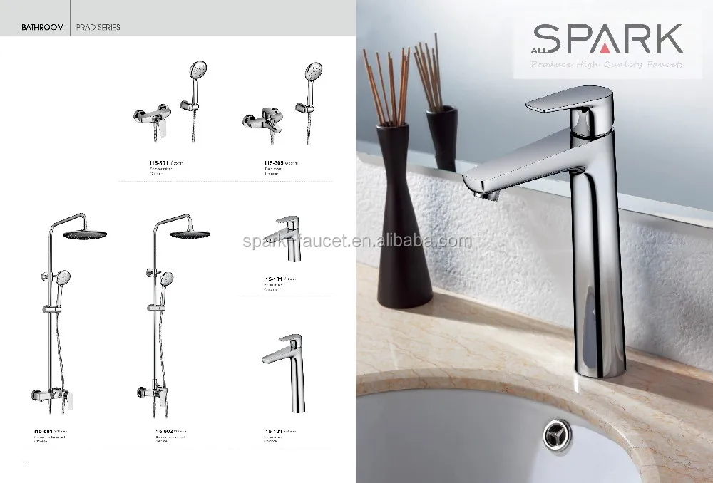 Modern style bath round shower set bathroom