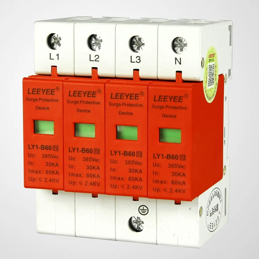 60kA 4 P 385 В mainl распределительный щит устройство защиты от перенапряжения