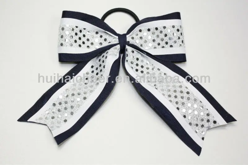 sequin hair bows ribbons