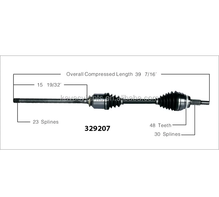 
TO-9207 USED FOR LEXUS RX330, RX350 V6 AWD CV Axle Shaft Constant Velocity Drive Axle 43410-0E021 