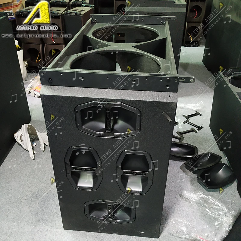 Professional stage audio speaker double 12 inch line array J8 3- way DJ set
