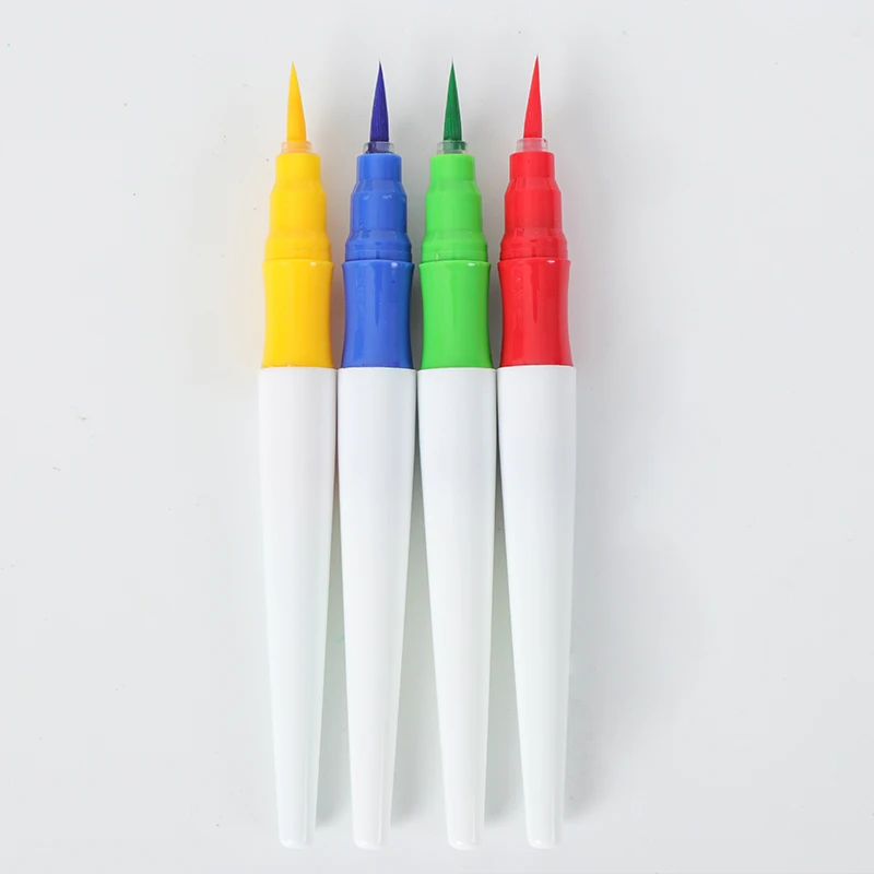 Real soft watercolor brush tip marker pen set with custom logo