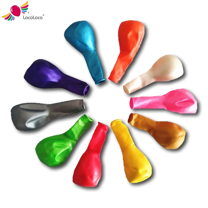 Латексный надувной шар цвета металлик золота