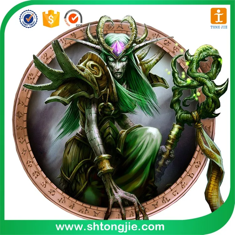 Cheap 3D Wall Sticker Cartoony Epoxy Printing PVC Decal for Home Decoration