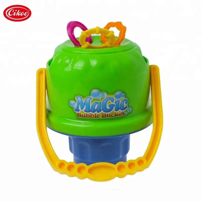 2019 magic bubble bucket with sticks for kids games bubble toys