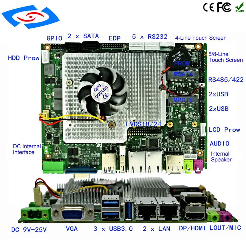 2018 New Products Intel QM77 I5-2430M Dual Core Motherboard Fully Tested Working Good With Board Memory Mainboard