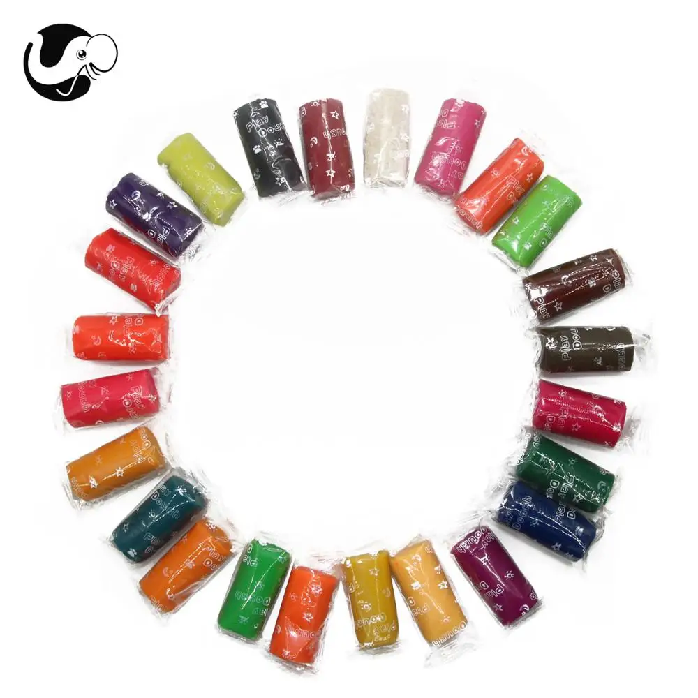 Экологически чистая мягкая цветная полимерная глина, 24 цвета