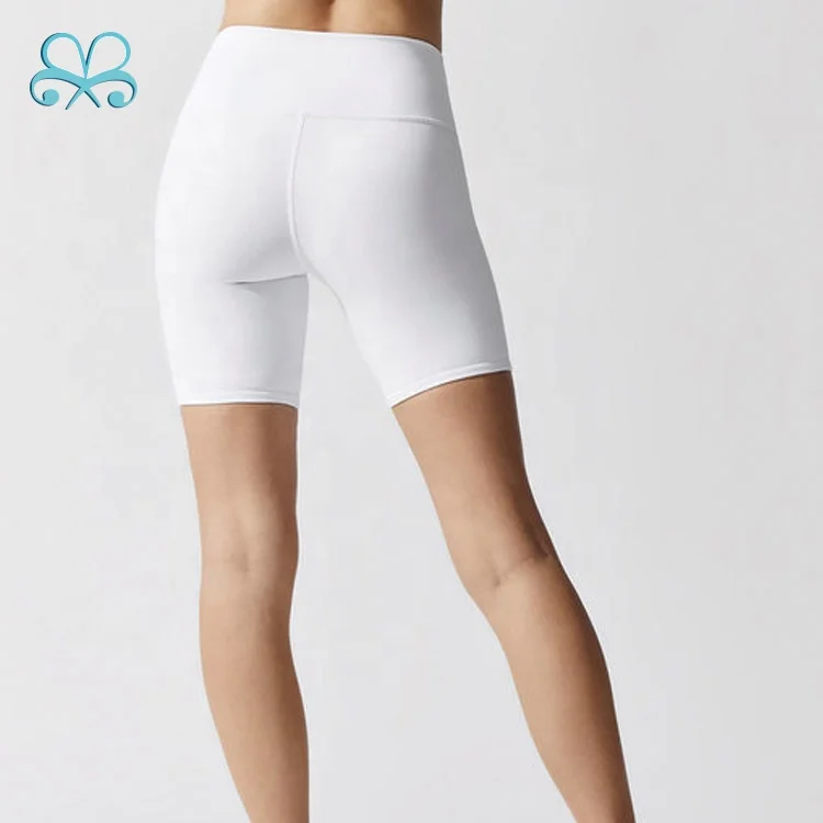Best quality gym sport push up womens yoga white shorts