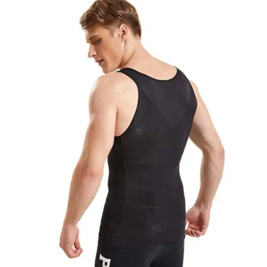 Men Body Shaper Slimming Shirt Compression Vest Elastic Slim Shapewear