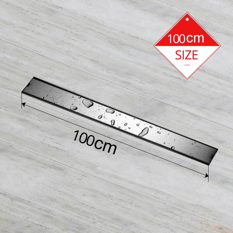 Best selling quality 304 SUS anti-odour modern drain tile insert hidden rectangle floor drain