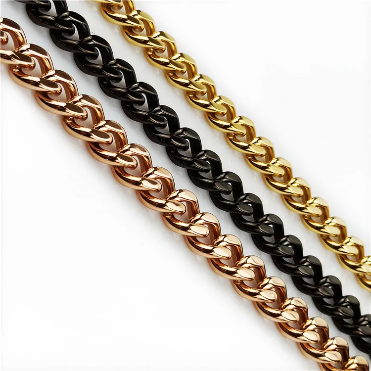 19MM dog supplies stainless steel pitbull leashes and collars cuban link heavy chain american bully leash