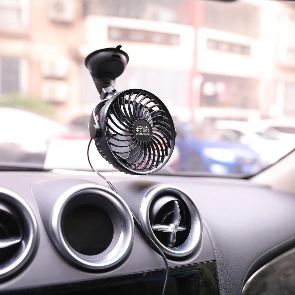 
Newest hot selling air cooling USB car fan with powerful suction cup 