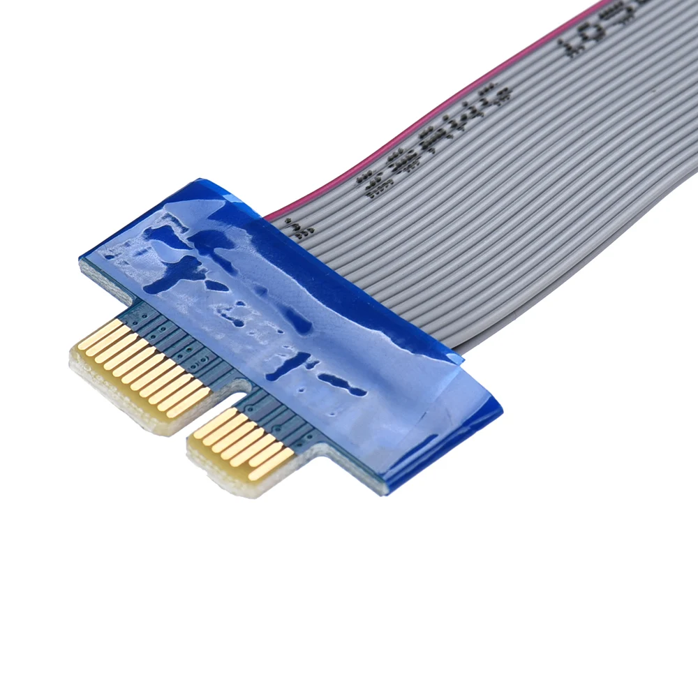 Meitk PCI-E ленты шлейф удлинитель 1X линии PCI-E двойной скорость мужчин и женщин Кабель-адаптер