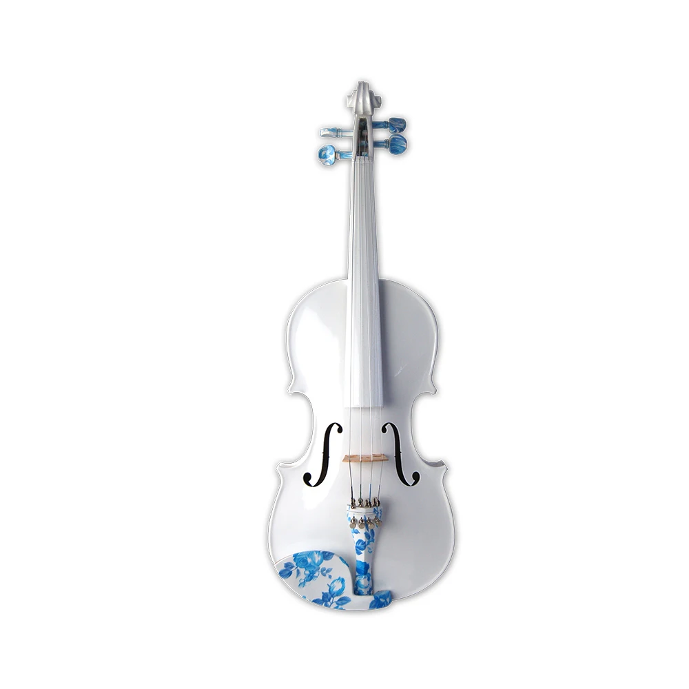 Kinglos white color violin wholesale universal strings set used handmade violin
