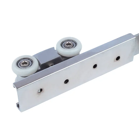 Sliding door hanger rollers for wooden door