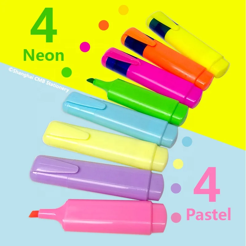 Высококачественная разноцветная ручка-хайлайтер