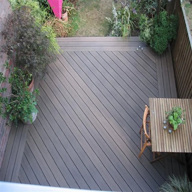 WPC extruded wood and plastic composite waterproof outdoor 150*25 mm durable terrace decking floor