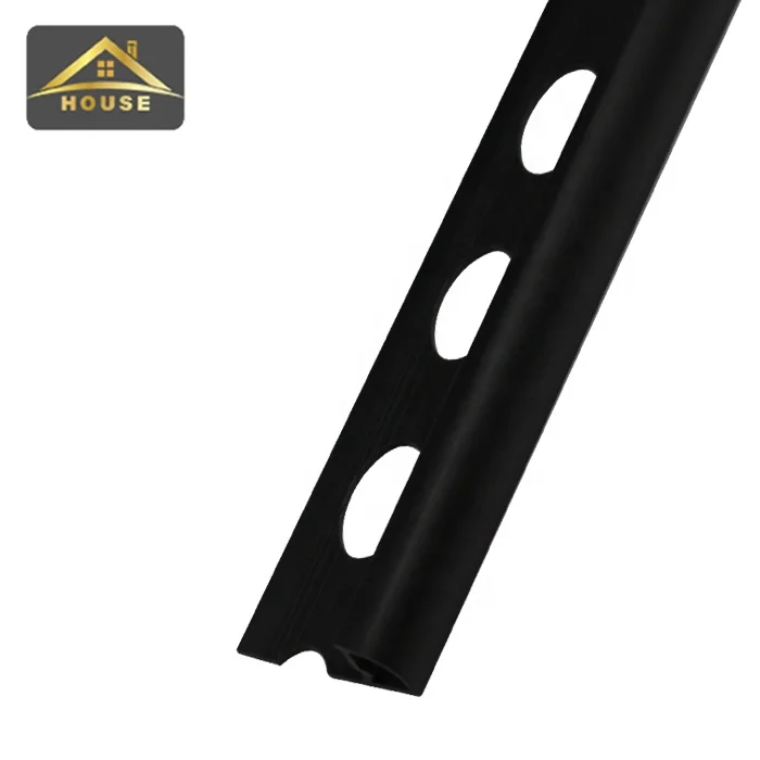 High Quality 10mm 12mm PVC Tile Corner Trims Strip Marble Decoration Ceramic Curved Round Plastic Strips