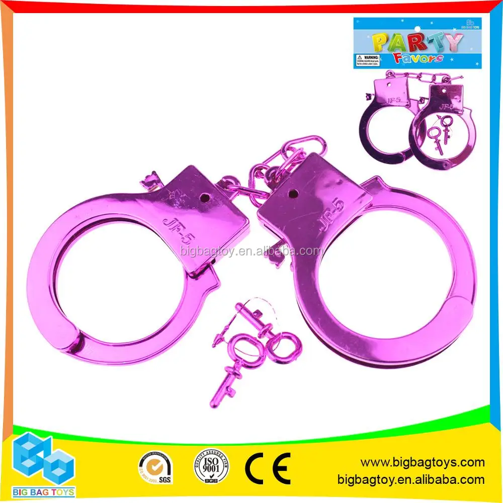 high quality plastic wholesale cheap handcuffs police toys for kids