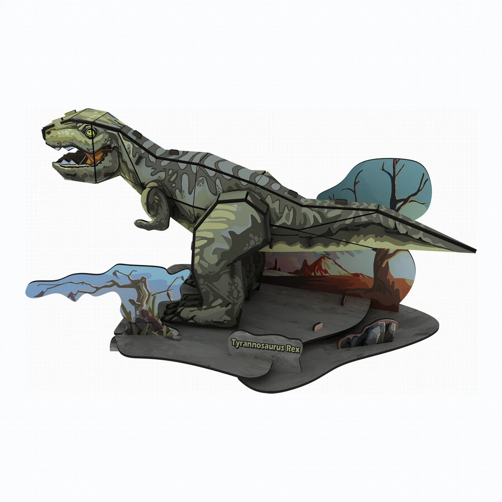 3D Jigsaw Educational Model Puzzle - Dinosaur Series DIY 3D Brain Puzzle for Kids - STEM Learning Educational Toy