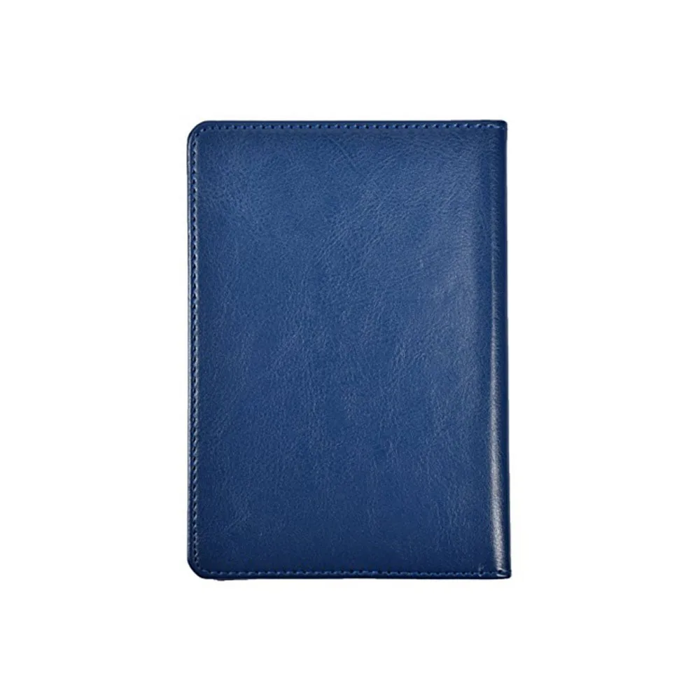 Wholesale RFID Blocking Genuine Leather Passport Wallet Cover with card holders Travel PU Leather Passport Holder
